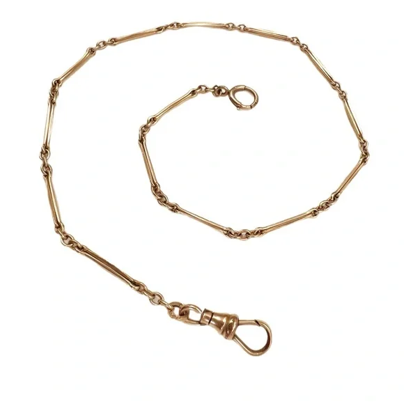 Vintage antique gold fill watch chain - Picture 4 of 4